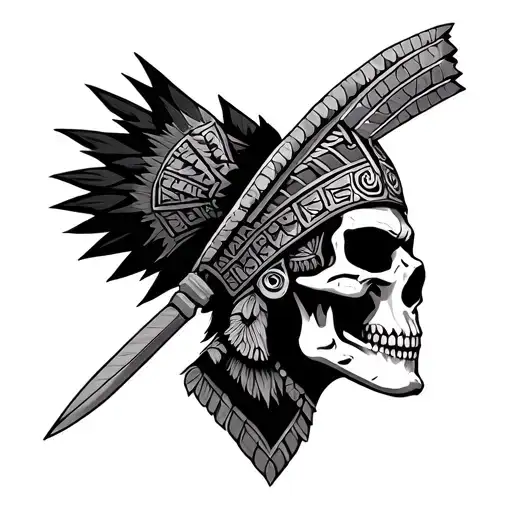 Aztec Warrior Skull Prince