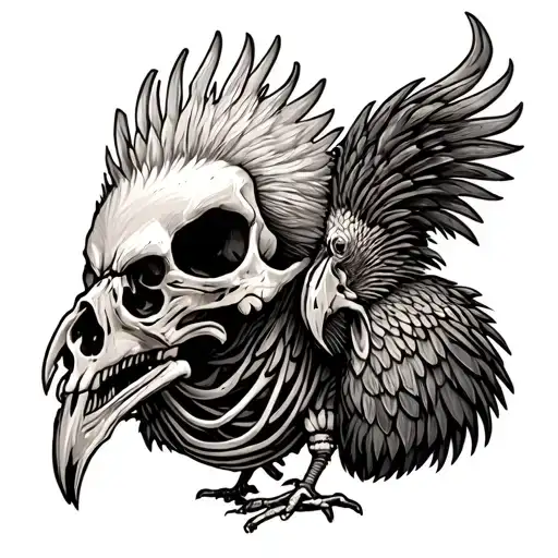 Cockfight Skeleton