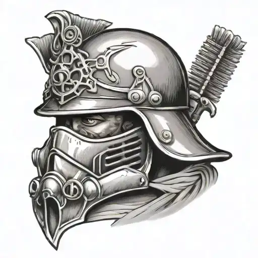 Mini Soldier With Cross Eyes And An Oversiezed Helmet