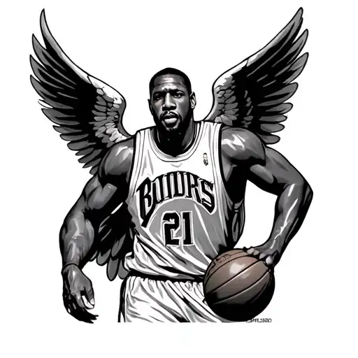 Kevin Durant As Slim Reaper Drawing Angelic High Quality