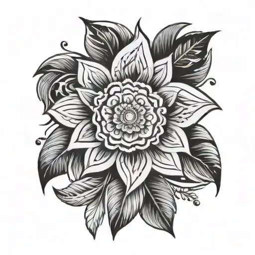 Native American Traditional Floral