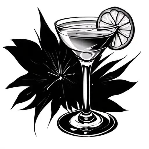 Sexy Girl Cocktail Glass