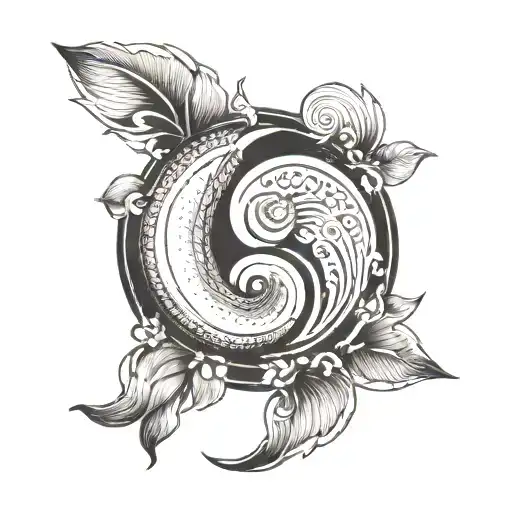 Banana Yin Yang Symbol