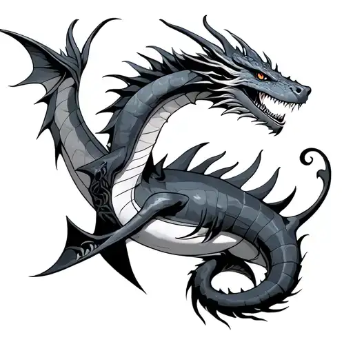 Dragon And Sagittarius Shark