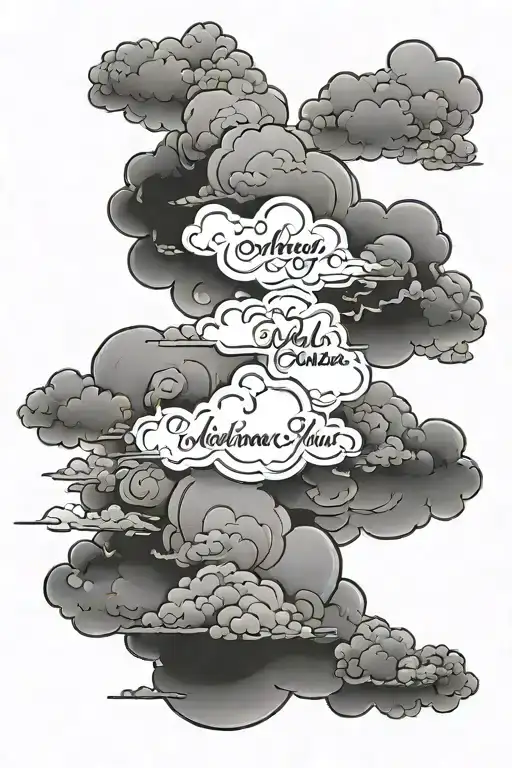 Clouds Surrounding A Quote