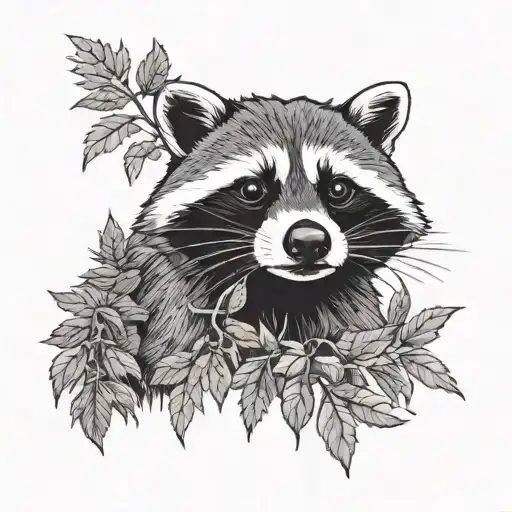 Weed And Raccoon
