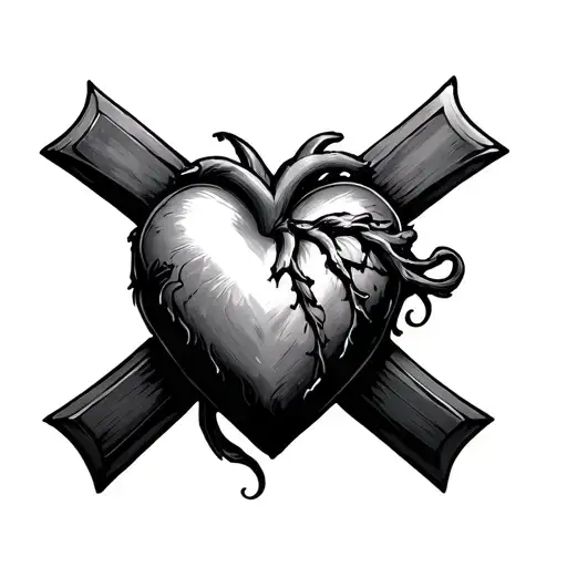 Heart In Cross
