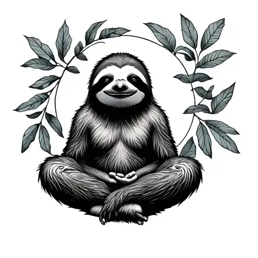 Sloth Meditating