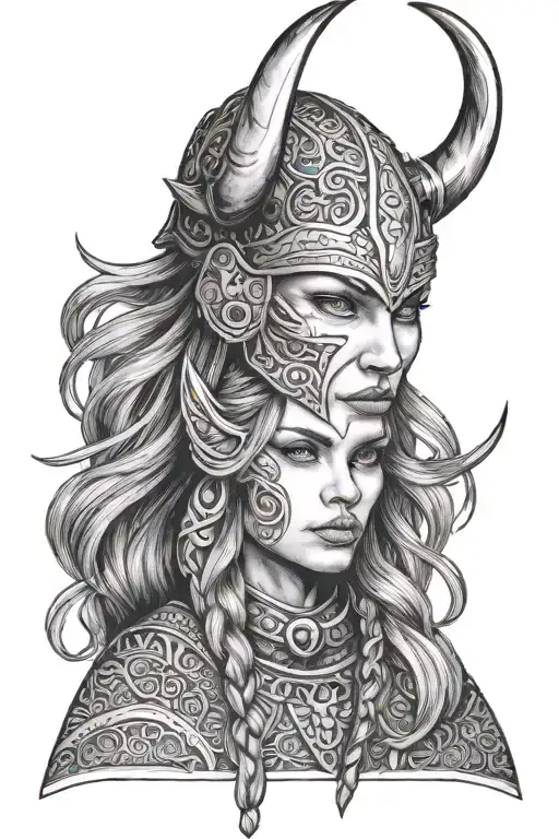 Female Viking Face