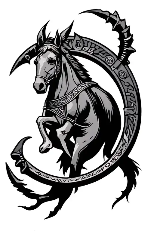 Circle Sagittarius Warrior Albanian