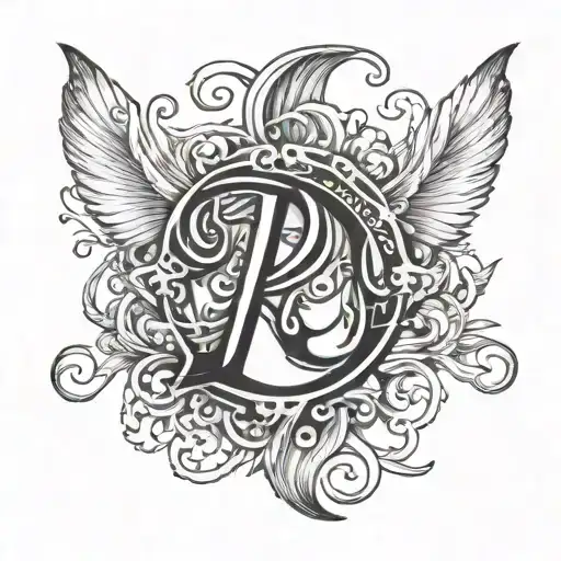 Letters P I A M Joined Together