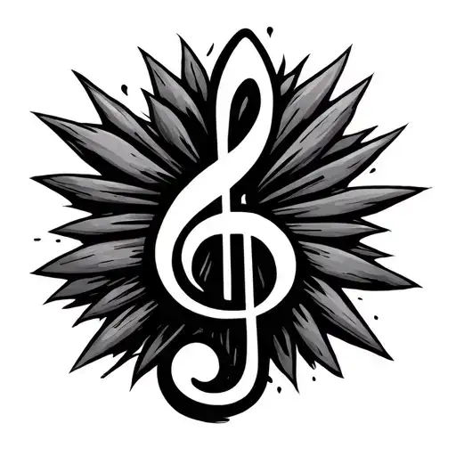 Treble Clef With A Cross