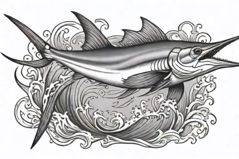 Jumping Marlin Jumping