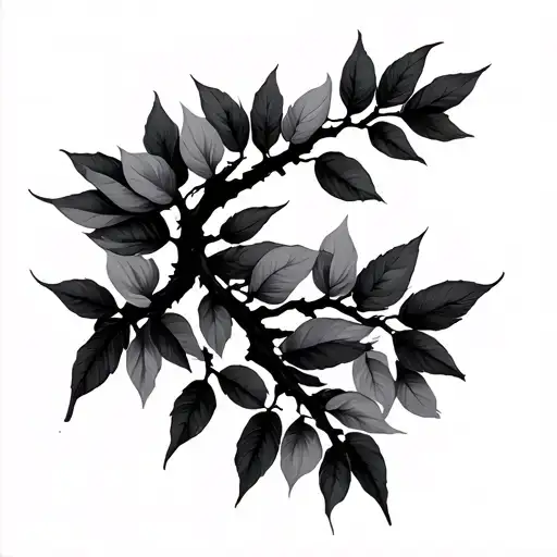 Minimalist Willow Tree Branch