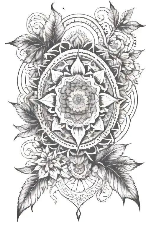 Nature Mandala Design Inspired