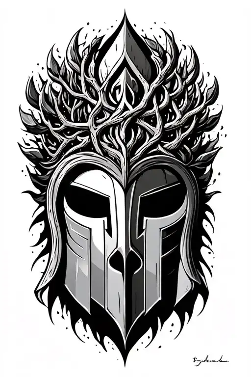 Spartan Symbolism Including Yggdrasil
