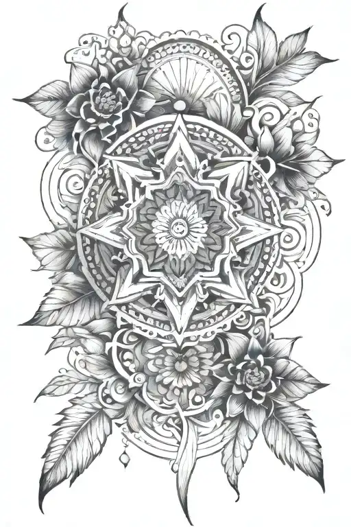 Ocean Inspired Mandala Design