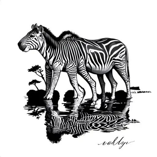 Safari Scene With Animals