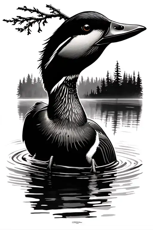 Early Morning Timber Duck Hunting Scene