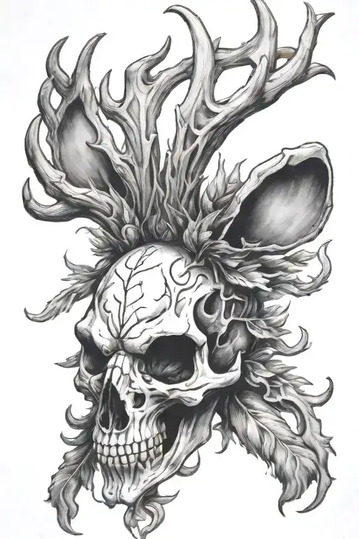 Jackalope Skull