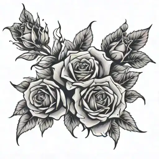 Klock And Roses Growing