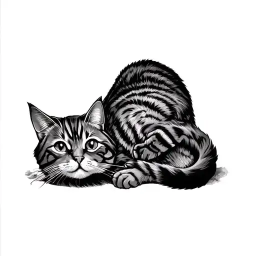 Cat That Wants To Climb On The Leg