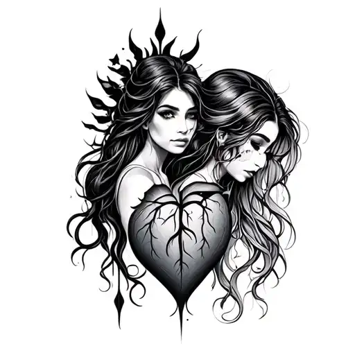 Tattoo Leya And Myla Avrc Cardiac Rhythm