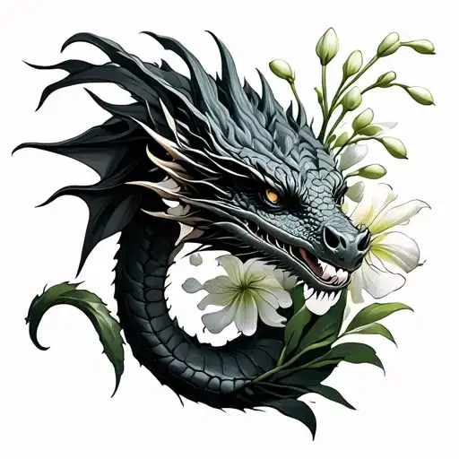 Lily Of The Valley And Dragon