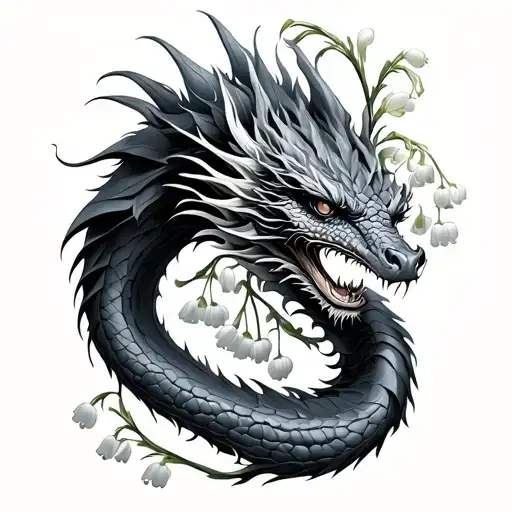 Lily Of The Valley And Dragon