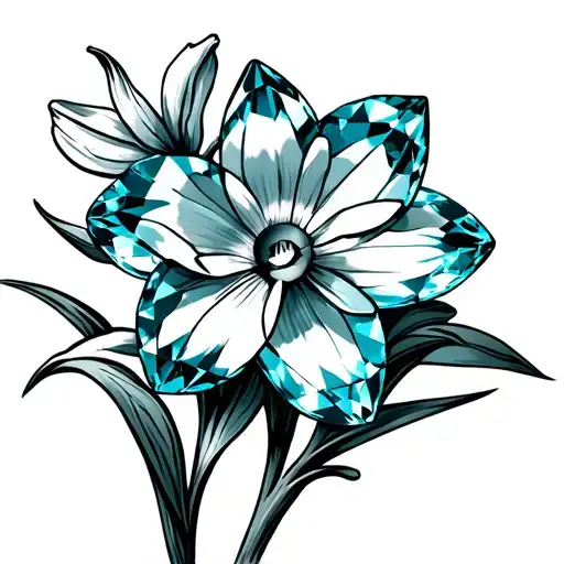Daffodil Aquamarine Gemstones Rock