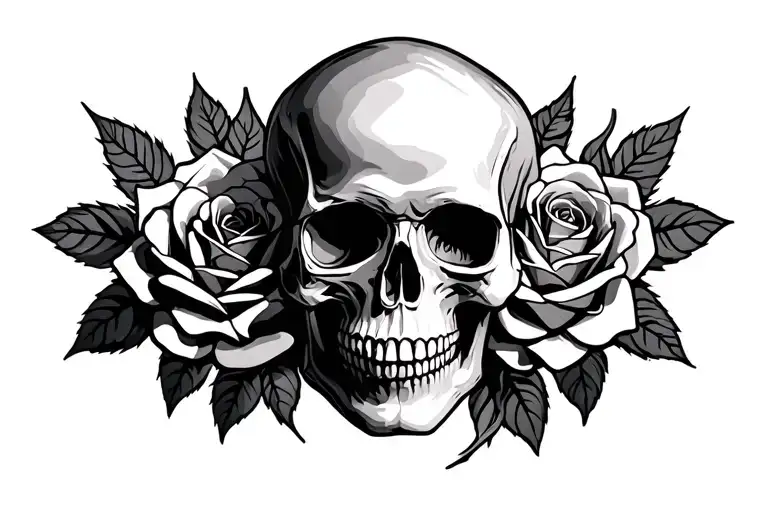 Skull And Roses