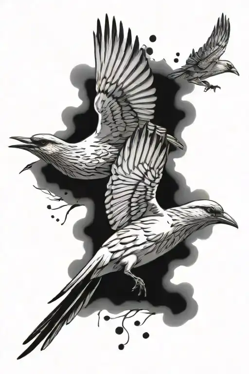 Birds Flying