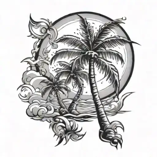 Palm Tree Moon