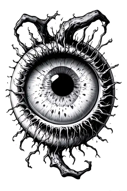 Eyeball Hanging On Nerves