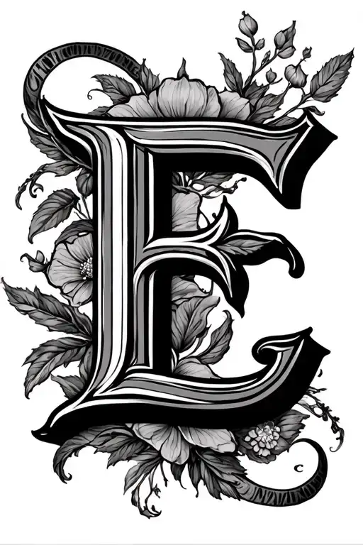 Letter E And Letter L With A Liane De Lierre