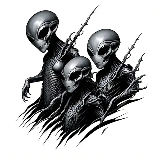 Three Alien Coming