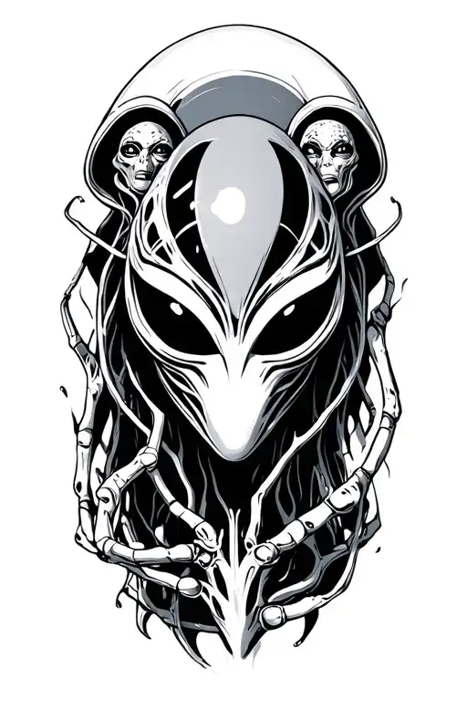 Three Alien Coming Back To Life