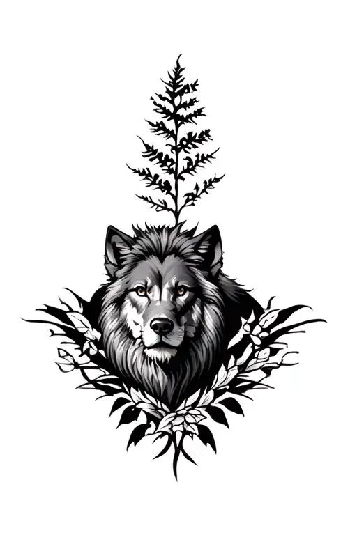 Lion Mixed Breed Wolf