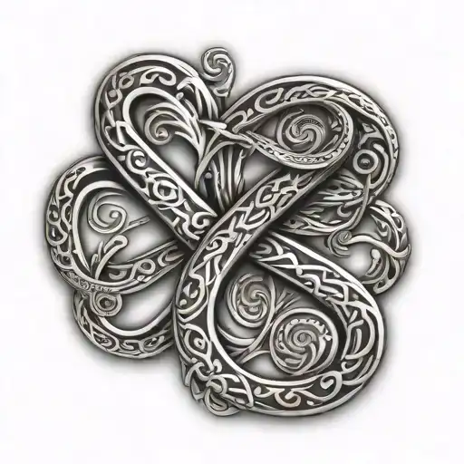 Infinity Sign With Letters Gd Letters