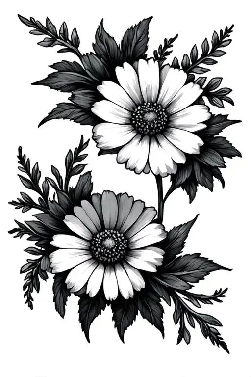 Wildflowers Interwined In A Circle