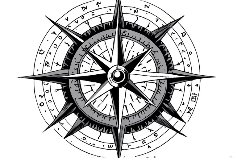 Compass Rose Surrounded