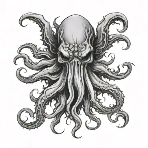 Cthulhu Black And Grey