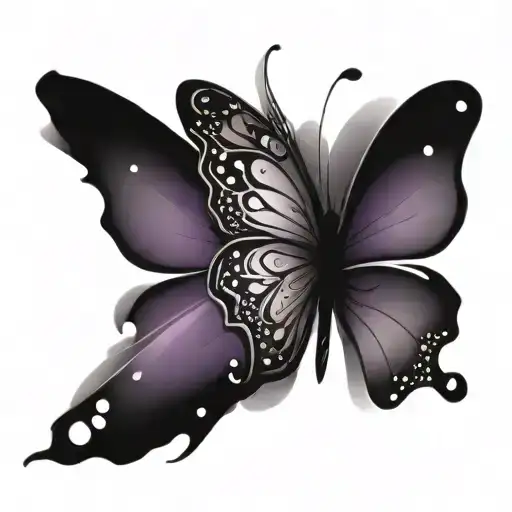 Butterfly Purple Sparkles