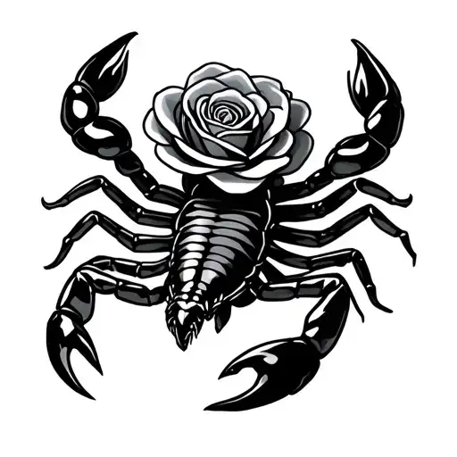 Scorpion With A Rose