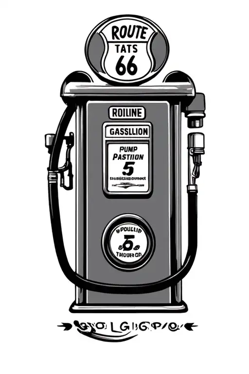 Route 66 Gasoline Pump