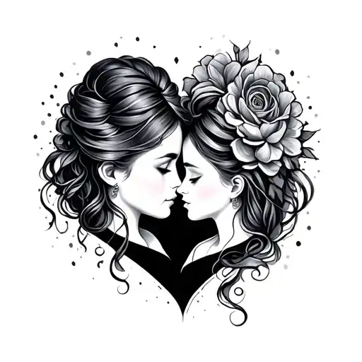 Mother Daughter Heart