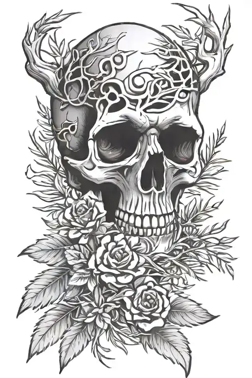 Skull And Sage Brush