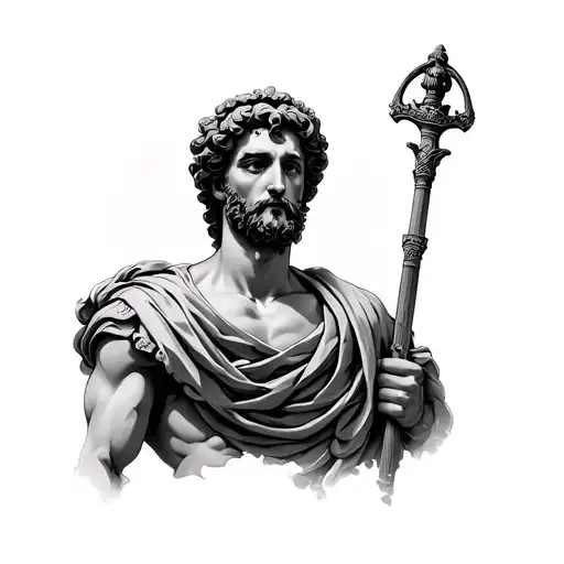 Ancient Rome Status Of A Man Without Cloth