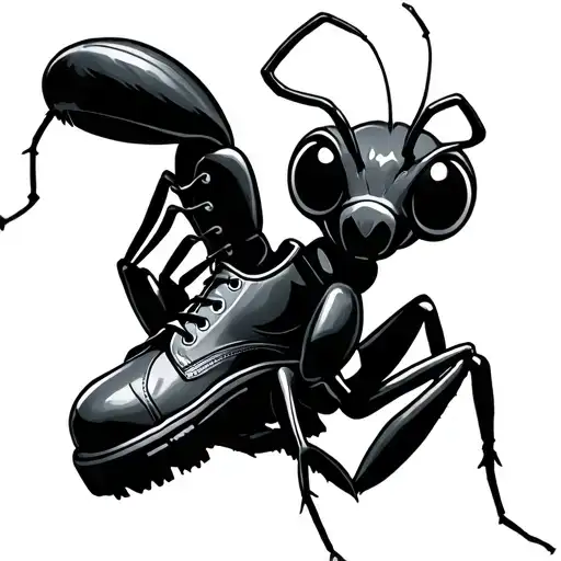 Ant Holdin A Shoe