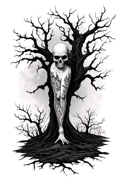 Haunted Theam Park Leg Sleeve